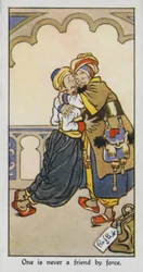 Man ist nie ein Freund mit Gewalt